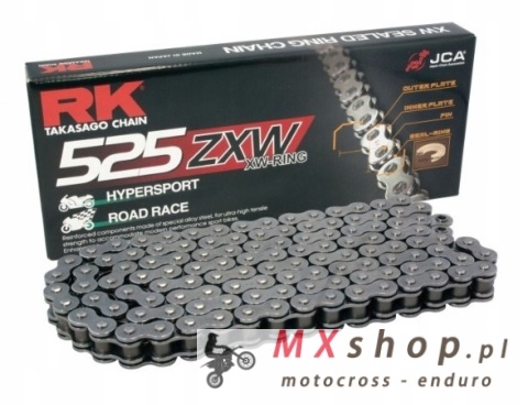 RK ŁAŃCUCH NAPĘDOWY 525ZXW-116 (XW-RING) ZAKUWKA (CLF) W ZESTAWIE KOLOR STANDARD (POJEMNOŚĆ: DO 1300 CCM) (46,4 KN) RK ŁAŃCUCH NAPĘDOWY 525ZXW-116 (XW-RING) ZAKUWKA (CLF) W ZESTAWIE KOLOR STANDARD (POJEMNOŚĆ: DO 1300 CCM) (46,4 KN)