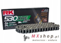 RK ŁAŃCUCH NAPĘDOWY 530XRE-108 (XW-RING) ZAKUWKA (CLF) W ZESTAWIE KOLOR STANDARD (POJEMNOŚĆ: DO 1400 CCM) (44 KN)