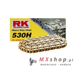 RK ŁAŃCUCH NAPĘDOWY 530H-120 ZAPINKA (CL) W ZESTAWIE KOLOR STANDARD (POJEMNOŚĆ: DO 400 CCM) (34,3 KN)