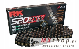 RK ŁAŃCUCH NAPĘDOWY BL520ZXW-120 (XW-RING) ZAKUWKA (CLF) W ZESTAWIE KOLOR CZARNY (POJEMNOŚĆ: DO 1200 CCM) (42 KN)