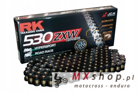 RK ŁAŃCUCH NAPĘDOWY BL530ZXW-118 (XW-RING) ZAKUWKA (CLF) W ZESTAWIE KOLOR CZARNY (POJEMNOŚĆ: DO 1400 CCM) (44 KN) RK ŁAŃCUCH NAPĘDOWY BL530ZXW-118 (XW-RING) ZAKUWKA (CLF) W ZESTAWIE KOLOR CZARNY (POJEMNOŚĆ: DO 1400 CCM) (44 KN)