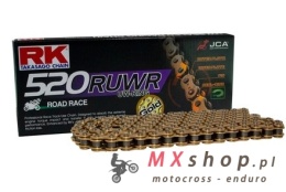 RK ŁAŃCUCH NAPĘDOWY GB520RUWR-122 (UW-RING) ZAKUWKA (CLF) W ZESTAWIE KOLOR ZŁOTY (POJEMNOŚĆ: DO 800 CCM) (35,3 KN)