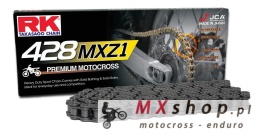 RK ŁAŃCUCH NAPĘDOWY (MOTOCROSS) 428MXZ1-136 ZAPINKA (CL) W ZESTAWIE KOLOR STANDARD (POJEMNOŚĆ: DO 150 CCM) (27 KN)