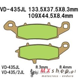 VESRAH KLOCKI HAMULCOWE KH231 / KH259 SPIEK METALICZNY (ZŁOTE) (MADE IN JAPAN)