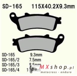 VESRAH KLOCKI HAMULCOWE KH261 / KH281 SPIEK METALICZNY (ZŁOTE) (8,5MM) (MADE IN JAPAN)