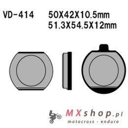 VESRAH KLOCKI HAMULCOWE KH33 KAWASAKI Z400/650/750/1000, KZ900 76-77 - ZASTĄPIONE PRZEZ SD-414 (MADE IN JAPAN)