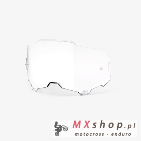 100 PROCENT ARMEGA / ARMATIC REPLACEMENT LENS CLEAR - SZYBA/SZYBKA/SZYBKA DO GOGLI ARMEGA / ARMATIC KOLOR PRZEŹROCZYSTY