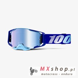 100 PROCENT GOGLE ARMEGA ROYAL - MIRROR BLUE LENS - KOLOR NIEBIESKI SZYBKA NIEBIESKIE LUSTRO STARY KOD: 50710-360-02