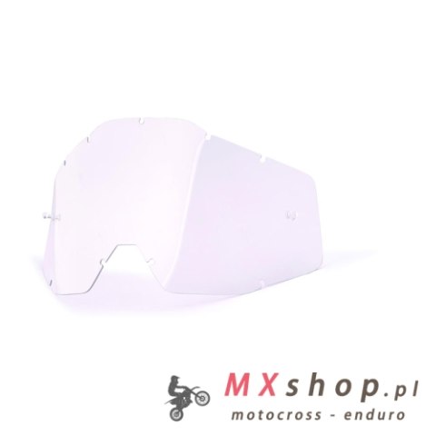 100 PROCENT SZYBA/SZYBKA ZAMIENNA PRZEŹROCZYSTA DO GOGLI STRATA MINI KID STARY KOD: 51007-010-02