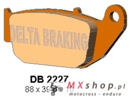 DELTA BRAKING KLOCKI HAMULCOWE KH629 HONDA CBR 125 '11-, CB 125 R / 300 R 18-, CRF 250 L 13-17, SUZUKI GSX-R / S 18-, TYŁ - ZAST