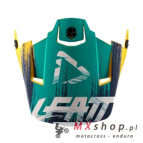 LEATT DASZEK/VISOR DO KASKU GPX 3.5 V19.1 GOLD/TEAL KOLOR ŻÓŁTY/NIEBIESKI ROZMIAR M-XXL (CZĘŚCI ZAMIENNE)