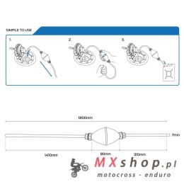 OXFORD 09/2025 POMPKA / SYFON DO SPUSZCZANIA PALIWA, ODPOWIETRZANIA