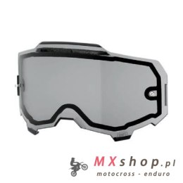 100 PROCENT ARMEGA / ARMATIC REPLACEMENT DUAL PANE VENTED SMOKE LENS - SZYBA/SZYBKA/SZYBKA PODWÓJNA WENTYLOWANA DO GOGLI ARMEGA 