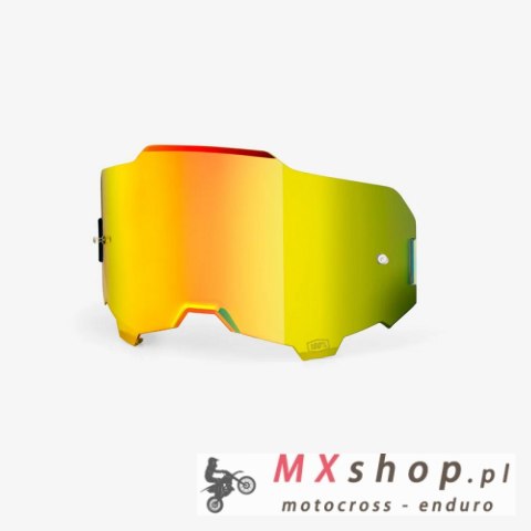 100 PROCENT ARMEGA / ARMATIC REPLACEMENT MIRROR GOLD LENS - SZYBA/SZYBKA/SZYBKA DO GOGLI ARMEGA / ARMATIC KOLOR ZŁOTE LUSTRO