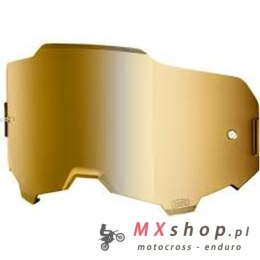 100 PROCENT ARMEGA / ARMATIC REPLACEMENT MIRROR TRUE GOLD LENS - SZYBA/SZYBKA/SZYBKA DO GOGLI ARMEGA / ARMATIC KOLOR ZŁOTE LUSTR