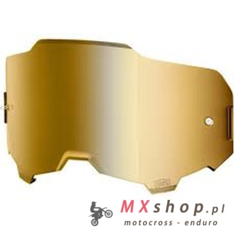 100 PROCENT ARMEGA / ARMATIC REPLACEMENT MIRROR TRUE GOLD LENS - SZYBA/SZYBKA/SZYBKA DO GOGLI ARMEGA / ARMATIC KOLOR ZŁOTE LUSTR