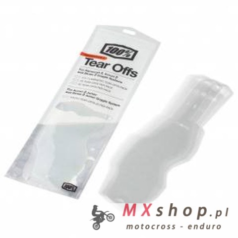 100 PROCENT ARMEGA FORECAST STANDARD TEAR-OFFS 50 PACK - ZRYWKI / ZRZUTKI DO GOGLI ARMEGA FORECAST ROLL-OFF 50 SZTUK STARY KOD: 