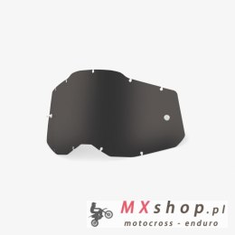 100 PROCENT RC2/AC2/ST2 REPLACEMENT LENS - DARK SMOKE, SZYBA/SZYBKA DO GOGLI POJEDYNCZA RACECRAFT 2/ ACCURI 2/ STRATA 2 KOLOR CI