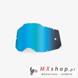 100 PROCENT RC2/AC2/ST2 REPLACEMENT LENS - MIRROR BLUE, SZYBA/SZYBKA DO GOGLI POJEDYNCZA RACECRAFT 2/ ACCURI 2/ STRATA 2 KOLOR N