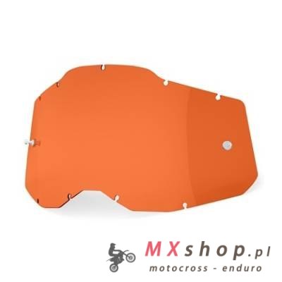 100 PROCENT RC2/AC2/ST2 REPLACEMENT LENS - ORANGE - SZYBA/SZYBKA DO GOGLI POJEDYNCZA RACECRAFT 2/ ACCURI 2/ STRATA 2 KOLOR POMAR