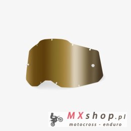 100 PROCENT RC2/AC2/ST2 REPLACEMENT LENS - TRUE GOLD, SZYBA/SZYBKA DO GOGLI POJEDYNCZA RACECRAFT 2/ ACCURI 2/ STRATA 2 KOLOR ZŁO