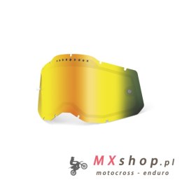 100 PROCENT RC2/AC2/ST2 REPLACEMENT LENS - VENTED DUAL PANE MIRROR GOLD, SZYBA/SZYBKA/SZYBKA DO GOGLI RACECRAFT 2/ACCURI 2/STRAT
