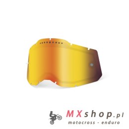 100 PROCENT RC2/AC2/ST2 REPLACEMENT LENS - VENTED DUAL PANE MIRROR RED, SZYBA/SZYBKA/SZYBKA DO GOGLI RACECRAFT 2/ACCURI 2/STRATA