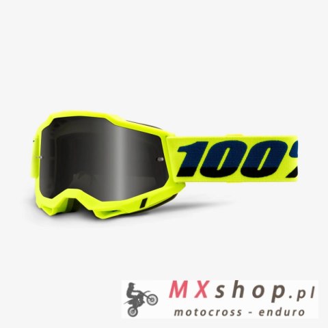 100 PROCENT WYPRZEDAŻ GOGLE ACCURI 2 SAND YELLOW - SMOKE LENS - KOLOR ŻÓŁTY SZYBKA PRZYCIEMNIANA STARY KOD: 50222-102-04