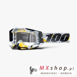 100 PROCENT WYPRZEDAŻ GOGLE RACECRAFT 2 KORB - CLEAR LENS - KOLOR BIAŁY/SZARY/CZARNY/ŻÓŁTY SZYBKA PRZEŹROCZYSTA