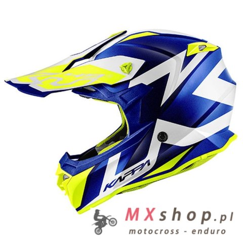 KAPPA KASK KV49 EVO GREAT CROSS KOLOR NIEBIESKI MAT/BIAŁY ROZM. 60 / L ( HOMOLOGACJA ECE 22R06 )
