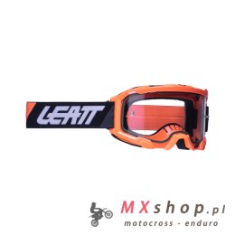 LEATT GOGLE VELOCITY 4.5 GOGGLE NEON ORANGE CLEAR 83% - KOLOR POMARAŃCZOWY FLUO/CZARNY SZYBKA PRZEŹROCZYSTA