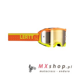 LEATT GOGLE VELOCITY 4.5 IRIZ GOGGLE CITRUS BRONZ UC 68% - KOLOR POMARAŃCZOWY/ŻÓŁTY FLUO SZYBKA LUSTRZANA BRĄZOWA