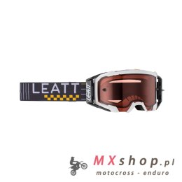 LEATT GOGLE VELOCITY 5.5 GOGGLE PEARL ROSE UC 32% - KOLOR BIAŁY/GRAFITOWY SZYBKA RÓŻOWE ZŁOTO