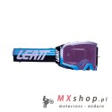 LEATT GOGLE VELOCITY 5.5 IRIZ GOGGLE AQUA PURPLE 78% - KOLOR NIEBIESKI/BIAŁY/CZARNY SZYBKA LUSTRZANA FIOLETOWA