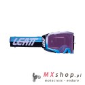 LEATT GOGLE VELOCITY 5.5 IRIZ GOGGLE AQUA PURPLE 78% - KOLOR NIEBIESKI/BIAŁY/CZARNY SZYBKA LUSTRZANA FIOLETOWA