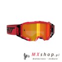 LEATT GOGLE VELOCITY 5.5 IRIZ GOGGLE RED LENS RED 28% - KOLOR CZERWONY/CZARNY SZYBKA LUSTRZANA CZERWONA
