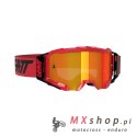 LEATT GOGLE VELOCITY 5.5 IRIZ GOGGLE RED LENS RED 28% - KOLOR CZERWONY/CZARNY SZYBKA LUSTRZANA CZERWONA