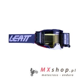 LEATT GOGLE VELOCITY 5.5 ROLL-OFF GOGGLE GRAPHENE YELLOW 70% - KOLOR SZARY SZYBKA DYMIONE LUSTRO ŻÓŁTA