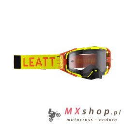 LEATT GOGLE VELOCITY 6.5 GOGGLE CITRUS LIGHT GREY 58% - KOLOR ŻÓŁTY FLUO/POMARAŃCZOWY SZYBKA DYMIONE LUSTRO SZARA