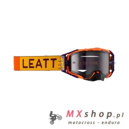 LEATT GOGLE VELOCITY 6.5 GOGGLE INDIGO LIGHT GREY 58% - KOLOR POMARAŃCZOWY/CZARNY SZYBKA DYMIONE LUSTRO SZARA