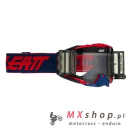 LEATT GOGLE VELOCITY 6.5 ROLL-OFF GOGGLE RED/BLUE LENS CLEAR 83% - KOLOR GRANATOWY/CZERWONY SZYBKA PRZEŹROCZYSTA