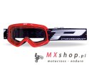PROGRIP GOGLE PG3101-107 ATZAKI CH KID DZIECIĘCE KOLOR CZERWONY (SZYBA PG3113CH PRZEZROCZYSTA 1MM PODWÓJNA, NO FOG, ANTI UV) (31