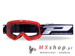 PROGRIP GOGLE PG3101-107 ATZAKI CH KID DZIECIĘCE KOLOR CZERWONY (SZYBA PG3113CH PRZEZROCZYSTA 1MM PODWÓJNA, NO FOG, ANTI UV) (31