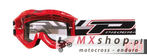 PROGRIP GOGLE PG3101-107 ATZAKI CH KID DZIECIĘCE KOLOR CZERWONY (SZYBA PG3113CH PRZEZROCZYSTA 1MM PODWÓJNA, NO FOG, ANTI UV) (31
