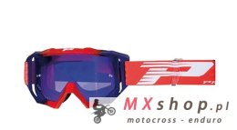 PROGRIP GOGLE PG3200-197 FL VENOM KOLOR CZERWONY / NIEBIESKI (GOGLE PG3200 Z SZYBKĄ PG3246 I SYSTEMEM ROLL OFF PG3268) (3200-197