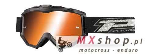 PROGRIP GOGLE PG3204-186 DARK SIDE KOLOR CZARNY MATT (SZYBA PG3249 POMARAŃCZOWA LUSTRZANA ANTISCRATCH, NO FOG, ANTI UV) (PG3204B