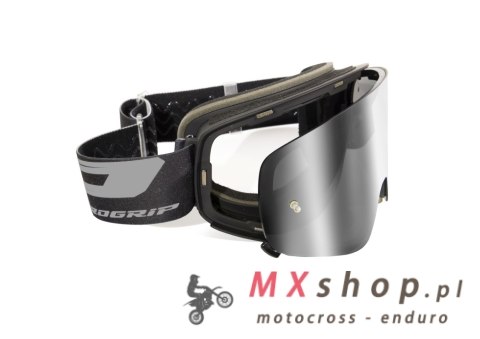 PROGRIP GOGLE PG3205-178 MAGNET KOLOR CZARNY MATT (SZYBA PG3216-120 SREBRNA LUSTRZANA ANTISCRATCH, NO FOG, ANTI UV) - PROMOCJA -