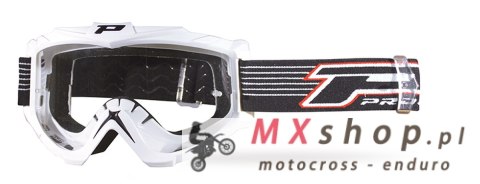 PROGRIP GOGLE PG3301-101 NASWA KOLOR BIAŁY (SZYBA PG3210 ANTISCRATCH, NO FOG, ANTI UV) (PG3301/14WH) (3301-101) - WYCOFANE Z OFE