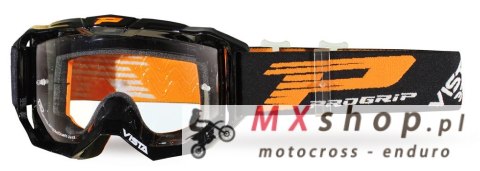 PROGRIP GOGLE PG3303-102 TR VISTA KOLOR CZARNY (SZYBA PG3310 BEZBARWNA, ANTISCRATCH, NO FOG, ANTI UV + DRUGA GRATIS) (PG3303/18B