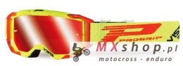 PROGRIP GOGLE PG3303-273 FL VISTA KOLOR ŻÓŁTY FLUO CZERWONY (SZYBA PG3348 CZERWONA LUSTRZANA ANTISCRATCH, NO FOG, ANTI UV + PG33